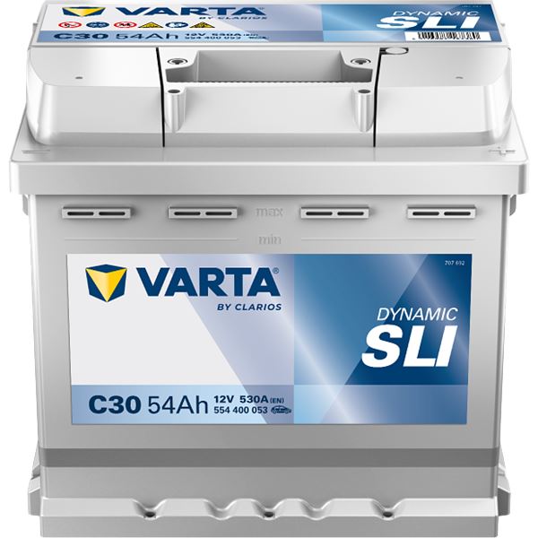 Bateria de automóvel Varta c30 54ah 530a