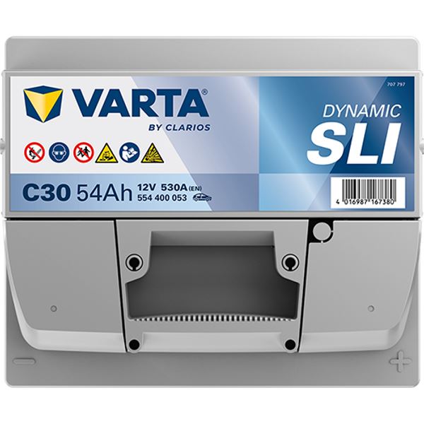 Bateria de automóvel Varta c30 54ah 530a