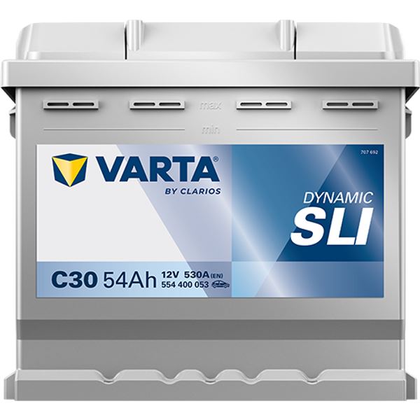 Bateria de automóvel Varta c30 54ah 530a