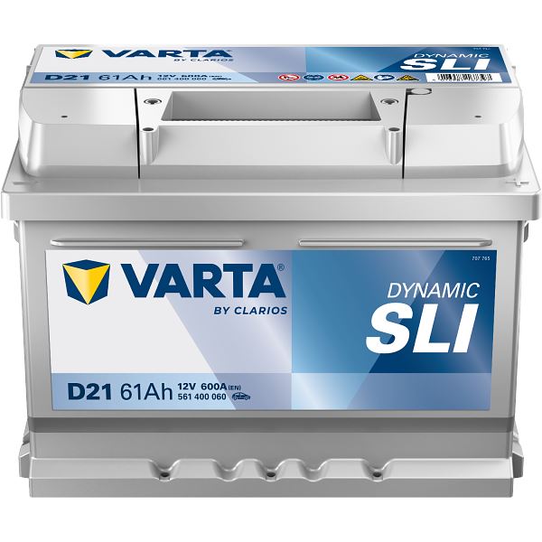 Bateria de automóvel Varta d21 61ah 600a