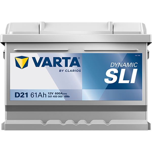 Bateria de automóvel Varta d21 61ah 600a