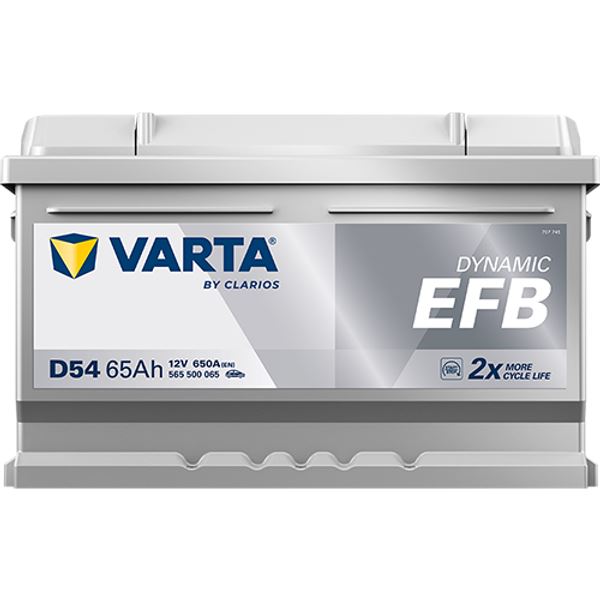 Bateria para automóvel Varta Start Stop efb d54 65ah 650a