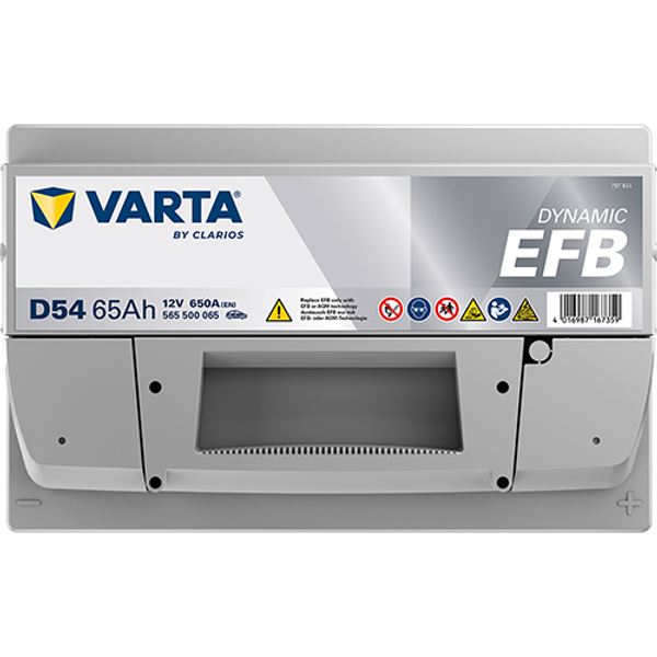 Bateria para automóvel Varta Start Stop efb d54 65ah 650a