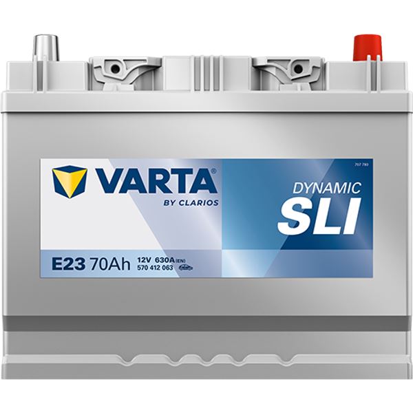Bateria para automóvel Varta e23 70ah 630a