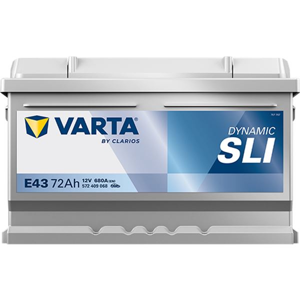 Bateria para automóvel Varta e43 72ah 680a