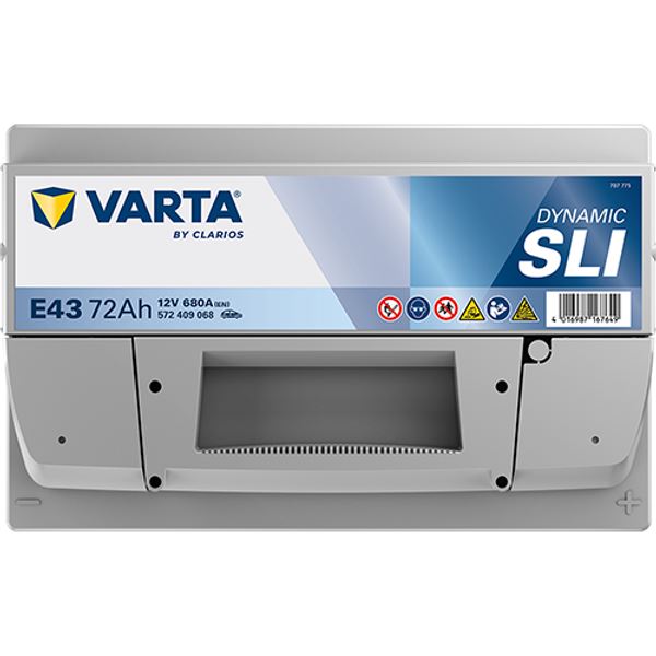 Bateria para automóvel Varta e43 72ah 680a