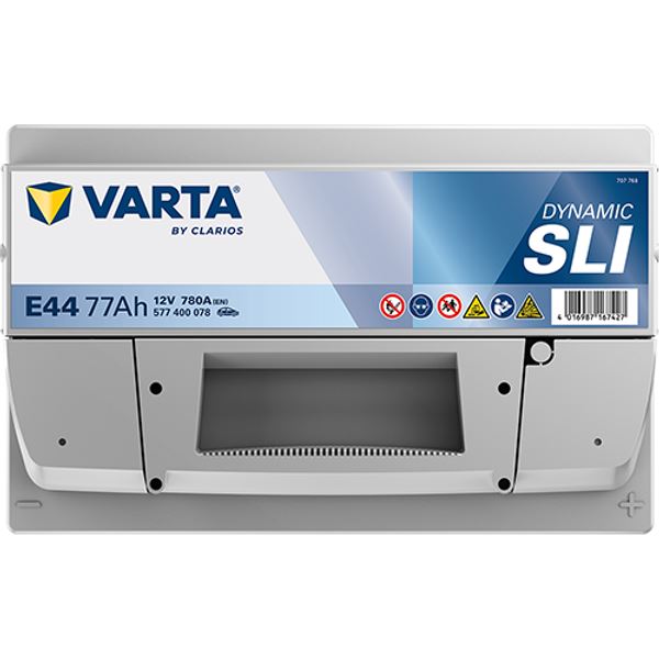 Bateria para automóvel Varta e44 77ah 780a