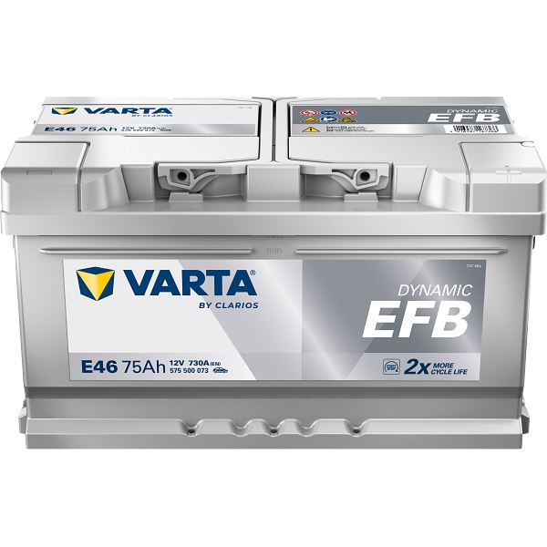 Bateria para automóvel Varta Start Stop efb e46 75ah 730a
