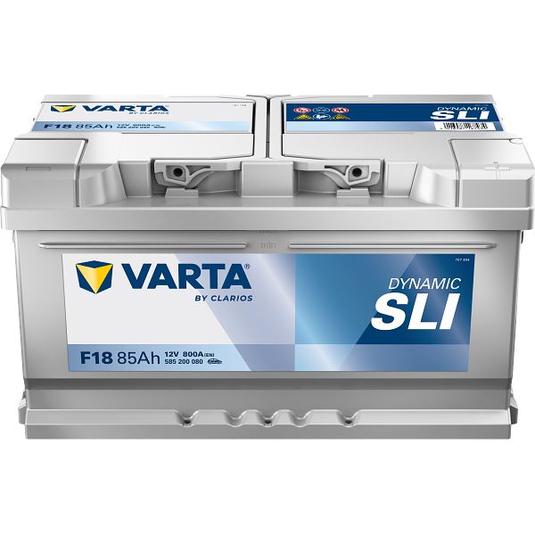 Bateria para automóvel Varta f18 85ah 800a