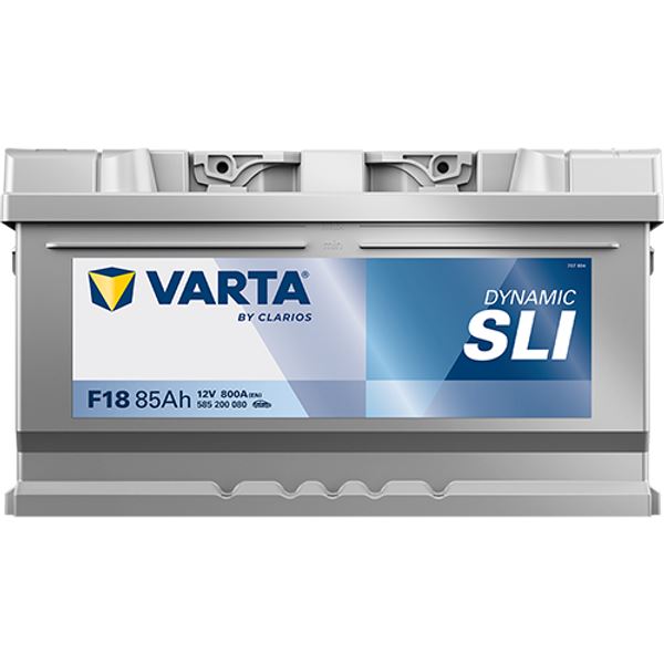 Bateria para automóvel Varta f18 85ah 800a