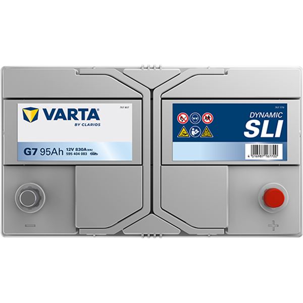 Bateria para automóvel Varta g7 95ah 830a