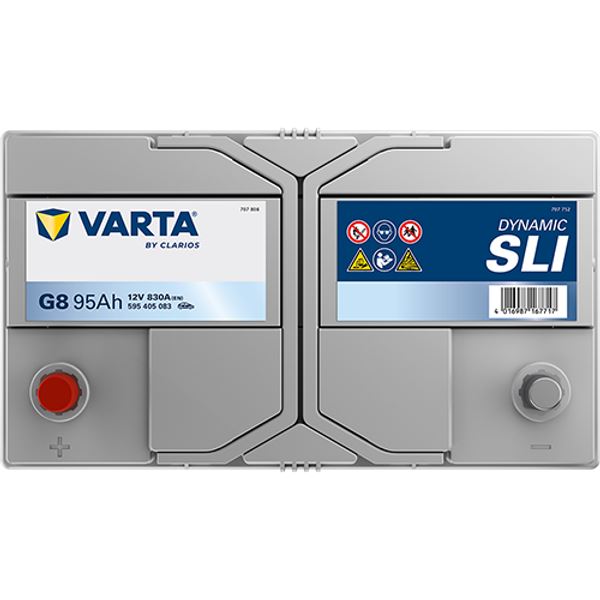 Bateria para automóvel Varta g8 95ah 830a