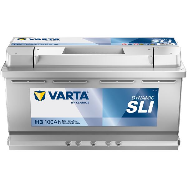 Bateria para automóvel Varta h3 100ah 830a