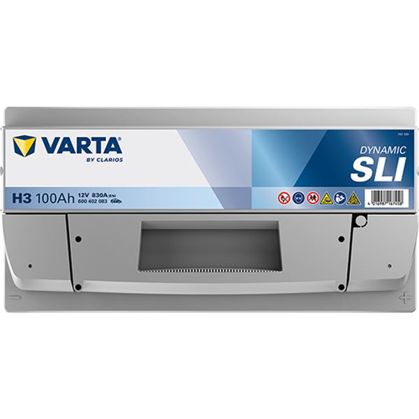 Bateria para automóvel Varta h3 100ah 830a