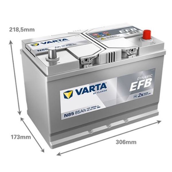 Bateria de carro Varta Start Stop efb 85ah 800a n85