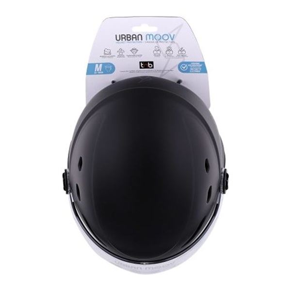 Capacete de proteção Urban Moov tamanho M preto