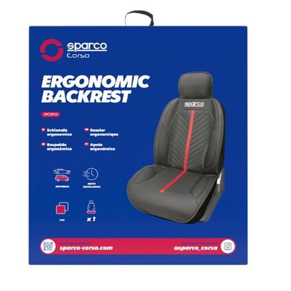 Encosto do banco do automóvel Sparco preto