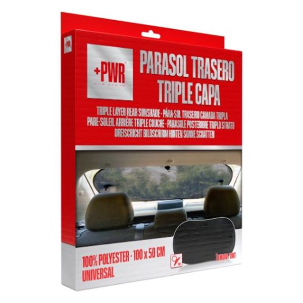 Para sol traseiro de camada tripla +PWR