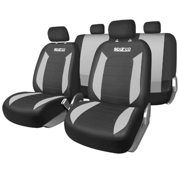 Capas dos bancos Sparco V-Line cinzentas