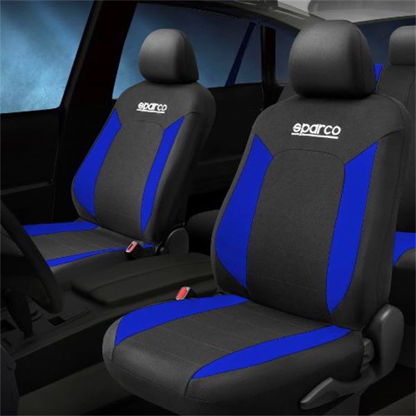 Capas dos bancos Sparco V-Line azul