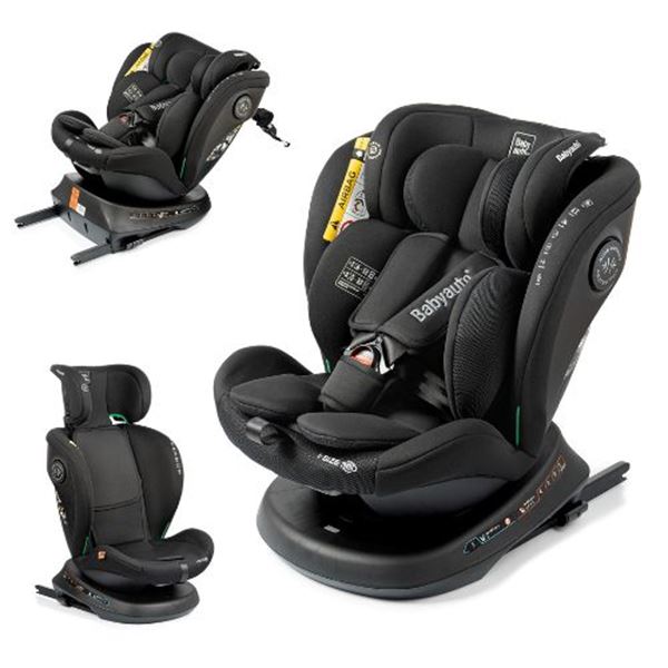 Cadeira auto Aprecia Jet Black, giratória a 360º, para crianças de 40 a 150 cm