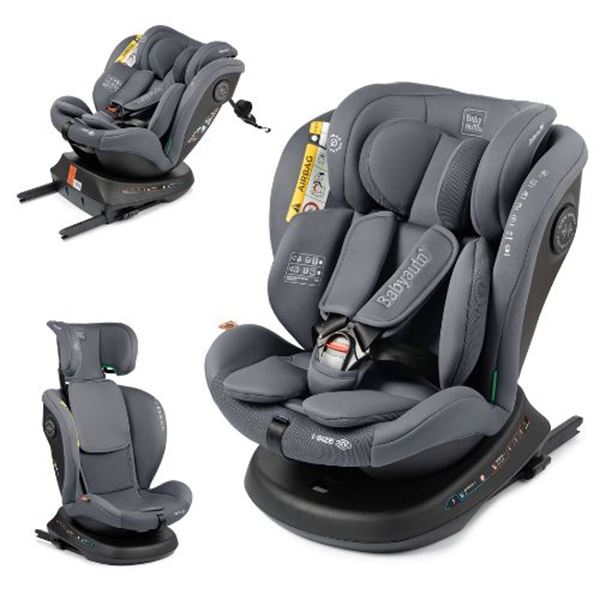 Cadeira auto Aprecia Phantomg Grey, giratória a 360º, para crianças de 40 a 150 cm