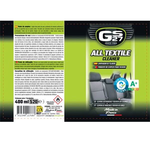 Produto de limpeza para estofos GS27 400 ml