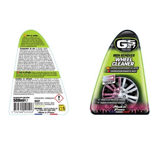 Descontaminante para limpeza de rodas GS27 500 ml
