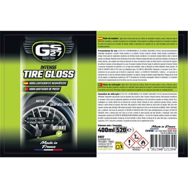 Polidor de pneus GS27 400 ml