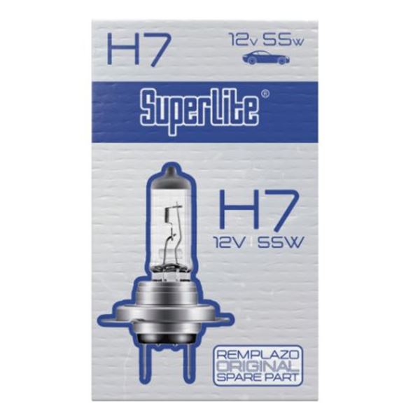 Lâmpada halogénea H7 12 V 55 W para automóvel Superlite