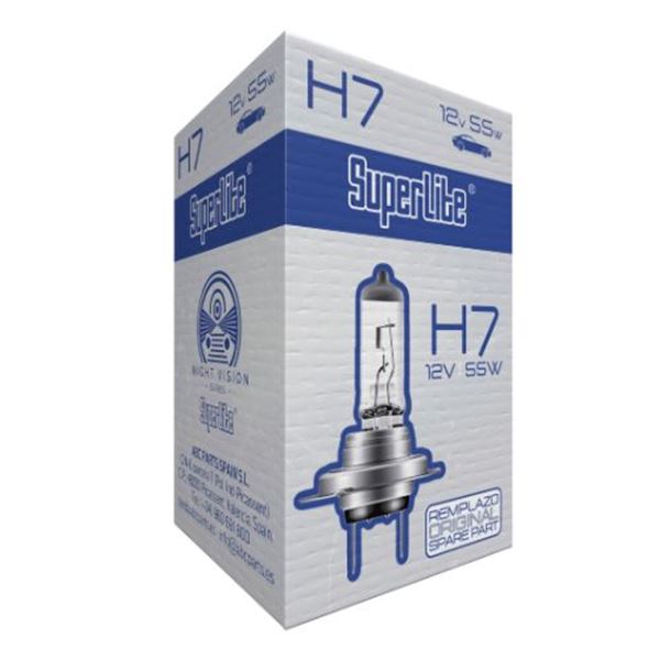 Lâmpada halogénea H7 12 V 55 W para automóvel Superlite