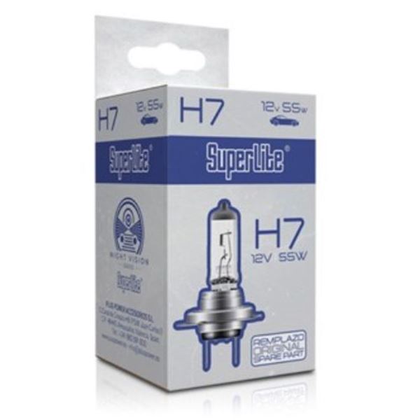 Lâmpada halogénea H7 12 V 55 W para automóvel Superlite
