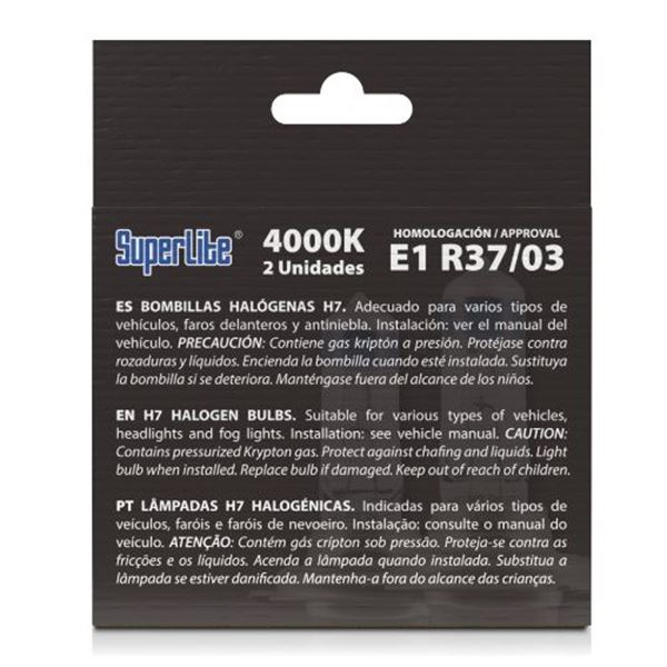 Lâmpadas H7 Superlite White Pro +130% 12 V 55 W