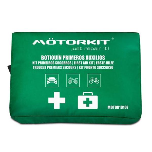 Kit de primeiros socorros para automóvel, mota e bicicleta – 26 peças