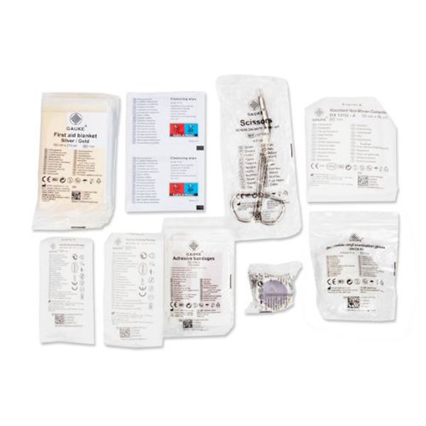 Kit de primeiros socorros para automóvel, mota e bicicleta – 26 peças