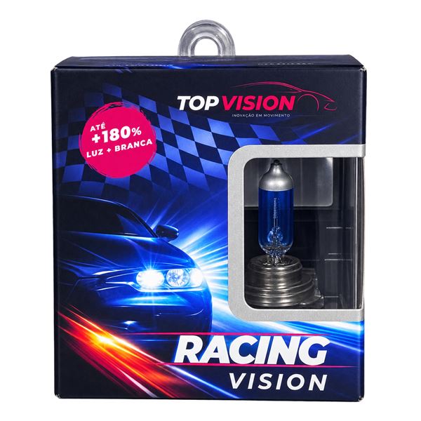 JOGO DE LÂMPADAS RACING VISION H8 12V 55W