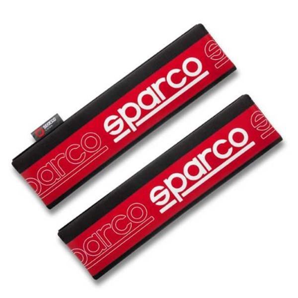 Capas para cintos de segurança Sparco, cor vermelha