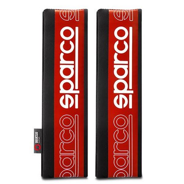 Capas para cintos de segurança Sparco, cor vermelha
