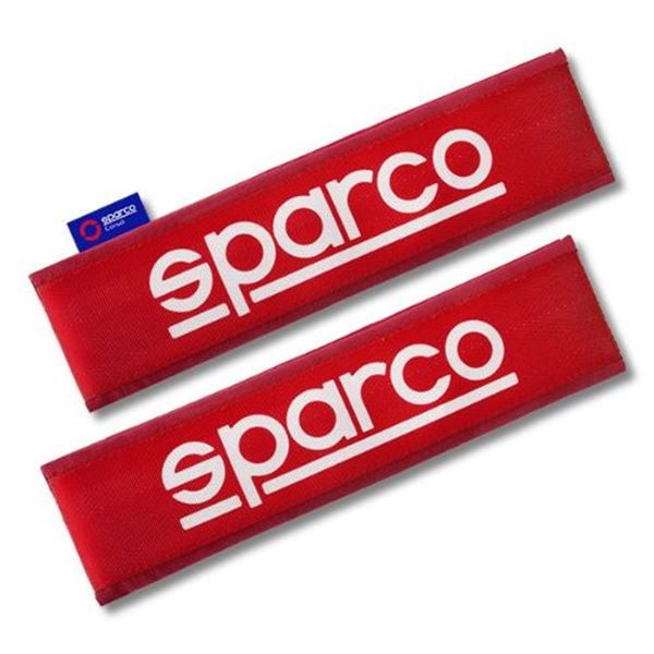 Capas para cintos de segurança Sparco Oxford, cor vermelha