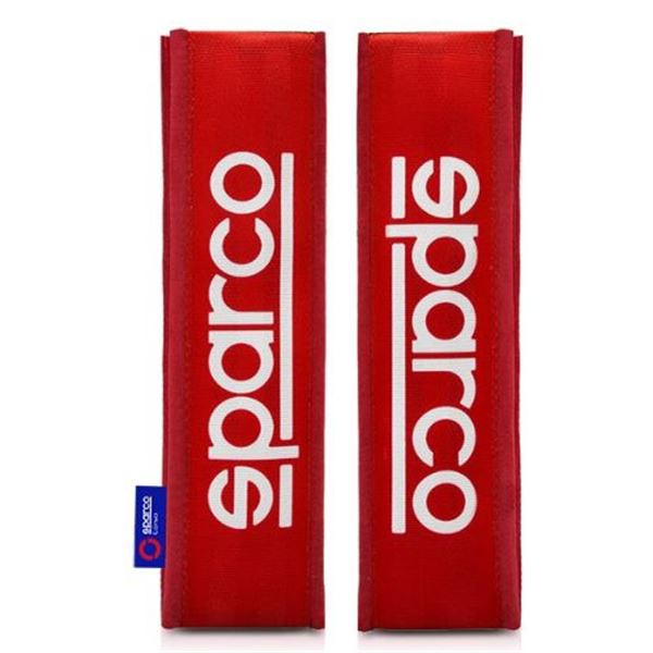 Capas para cintos de segurança Sparco Oxford, cor vermelha