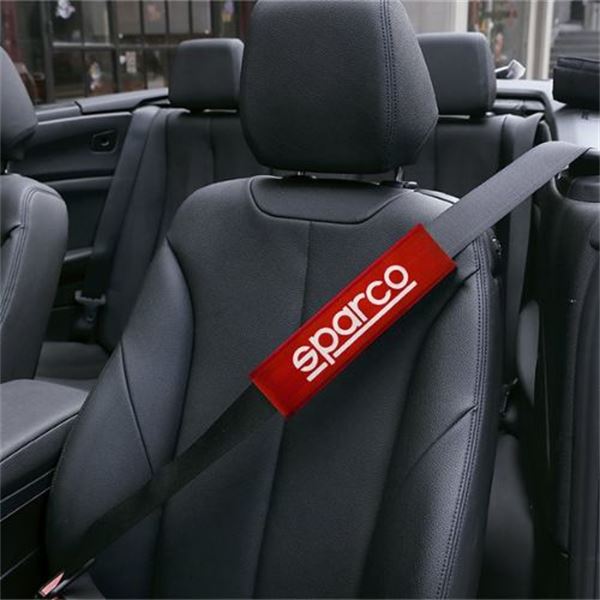 Capas para cintos de segurança Sparco Oxford, cor vermelha