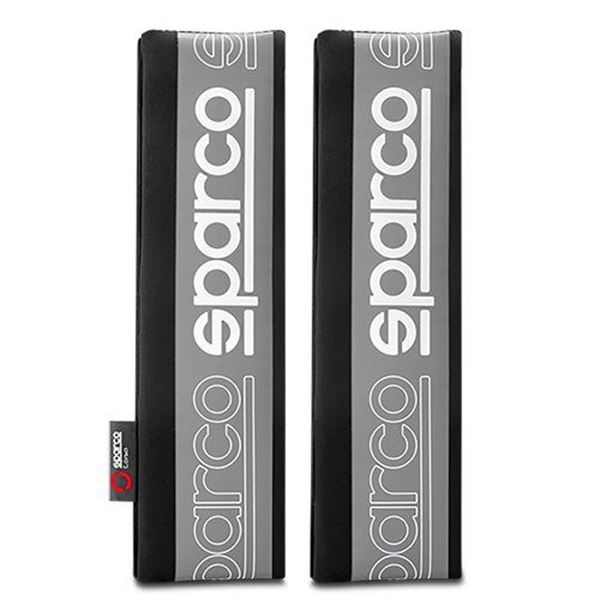 Capas para cintos de segurança Sparco nas cores cinzenta e preta