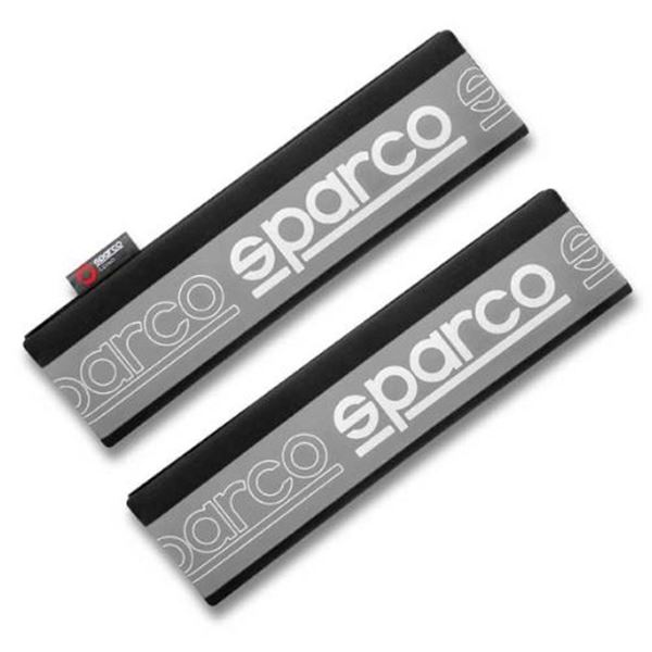 Capas para cintos de segurança Sparco nas cores cinzenta e preta