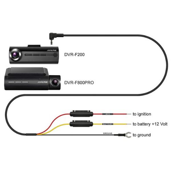 Câmara de vigilância automóvel Alpine dvr-f800pro
