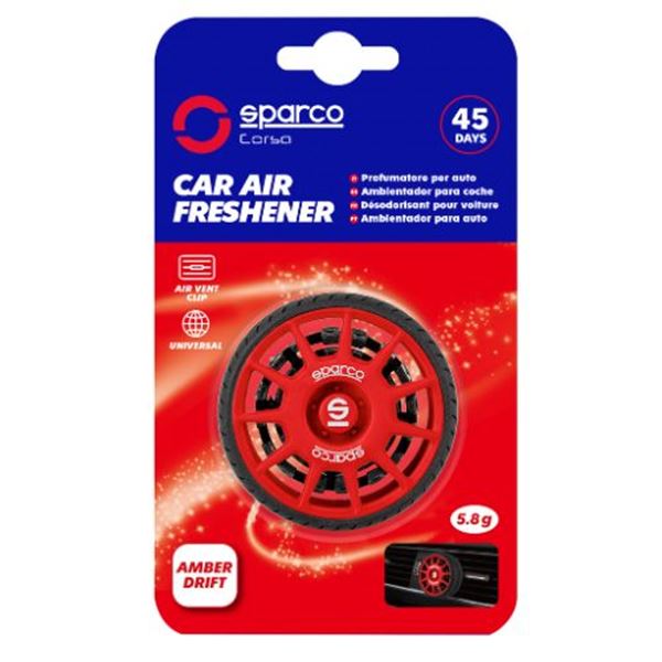 Ambientador em forma de grelha Sparco Llanta Amber Drift com aroma doce