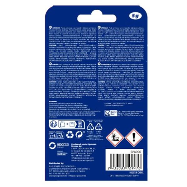 Desodorizante para o carro Sparco Amber Drift com aroma a âmbar