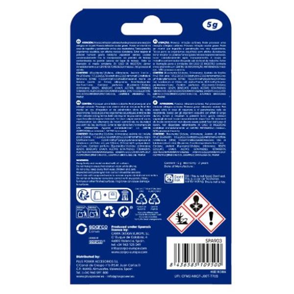 Desodorizante de ambiente Sparco Midnight em forma de placa com aroma a âmbar