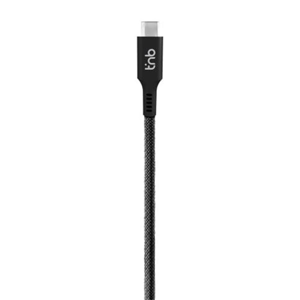 Cabo magnético de manga USB-C para USB-C Tnb preto