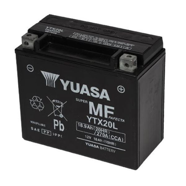 Bateria para mota Yuasa YTX20L-WC 12V 18Ah
