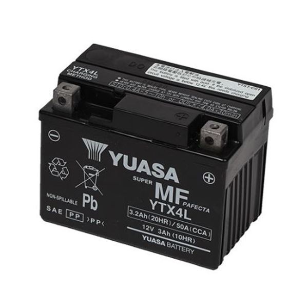 YUASA YTX4L-WC BATERIA 12V 3 Ah 50A